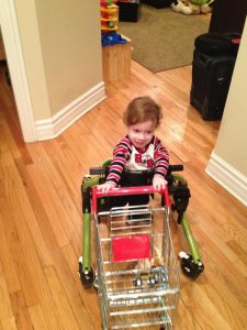 This is how we thought Aleck would use the shopping cart.