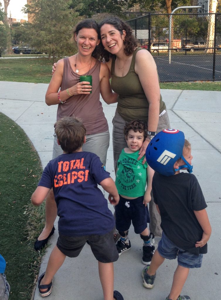 My first best friend ever and her two boys, showing off their tushies, live in Philly!
